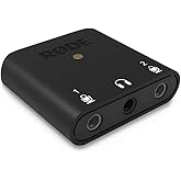 RØDE AI-Micro Ultra Compact Dual Channel Audio Interface for Computers, Smartphones and Tablets ( ‎Android, iOS, mac ), Black