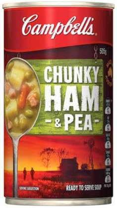 Campbell Soups Chunky Soup Pea And Ham 505gm