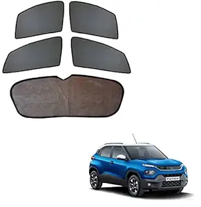 Kozdiko Car Half Magnetic Sunshades Curtain with Dicky for Tata Punch