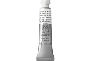 Winsor & Newton Acuarela Profesional - Pintura de Acuarela, Alta Luminosidad, Resistente a la Luz, Calidad de Archivo, Tubo de 5ML, Color Blanco De Titanio