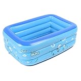 Forma: cuadrado loikero123 Bañera al Aire Libre del Juego del Verano de los niños de la Piscina Inflable de 2 Capas Piscinas hinchables