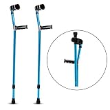 DISEÑADO ESPECÍFICAMENTE PARA LAS MULETAS - Las empuñaduras de esta muleta son la solución más efectiva y cómoda para aliviar el dolor en las manos causado por las muletas estándar para el antebrazo.