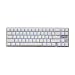 Produktbild Qisan Mechanical Gaming Verdrahtete Tastatur Cherry MX Blau Schalter Eis Blau Hintergrundbeleuchtung Tastatur 68-Tasten Mini Design-Weiß Silber