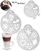 Produktbild 6 Stück _ Schablonen Vorlage - Kuchen / Kekse / Cappuccino - " Weihnachts & Winter Motive " - Kuchenschablonen / Tortenschablone - Kaffee - Puderzucker - Kakaostreuer - Dekostreuer - Küchenschablone - Dekorierschablonen / Keksschablone - backen / kochen - Zuckerschablone / Schablone