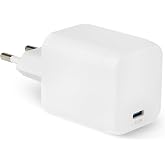 Amazon Basics USB-C Nano GaN Fast Charging Wall Charger, 65W and 1 PD 3.1 Port for Laptops, Tablets and Phones, White