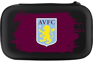 FOCO Officially Licensed Aston Villa Football Club Villans FC Dart Case Storage Wallet, Geo Design, Black (W484)