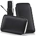 Produktbild moex Allview Soul X5 Pro | Hülle Schwarz Sleeve Slide Cover Ultra-Slim Schutzhülle Dünn Handyhülle für Allview X5 Soul Pro Case Full Body Handytasche Kunst-Leder Tasche