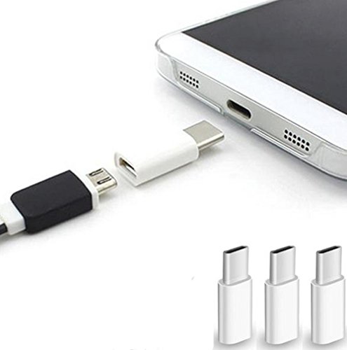 JUNGEN 3er Set USB 3.1 Typ C zu Micro USB Adapter Micro Typ-C3.1 Datentransfer -Adapter Konverter USB3.0 Transferkopf - 6