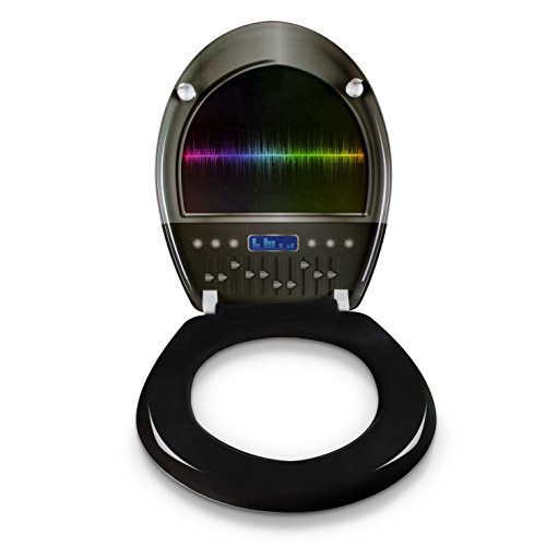 Premium WC Sitz mit Absenkautomatik – „DJ Turntable“ Design – Toilettendeckel aus Duroplast inkl. Montagesatz – VENKON - 3