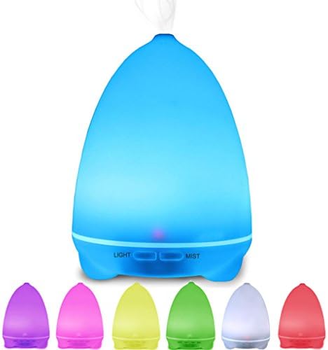 Aromatherapy Essential Oils Diffuser 100ml Ultrasonic Humidifier Aroma Cool Mist for Home Office Yoga Spa Bedroom Baby Room,1 Year Warranty