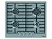 Produktbild Gorenje G 6N40 IX Kochfeld Gas/58 cm/4 thermoelektrisch gesicherte Gasbrenner/edelstahl