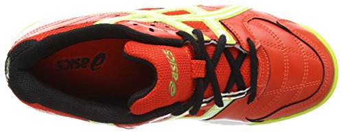 Asics Gel-squad Gs, Unisex-Erwachsene Hallenschuhe Rot (cherry Tomato/white/black 2101)