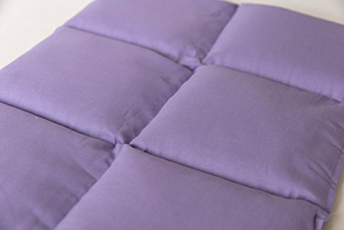 Traubenkernkissen groß 40x30 | 6-Kammer | flieder | Wärmekissen Körnerkissen