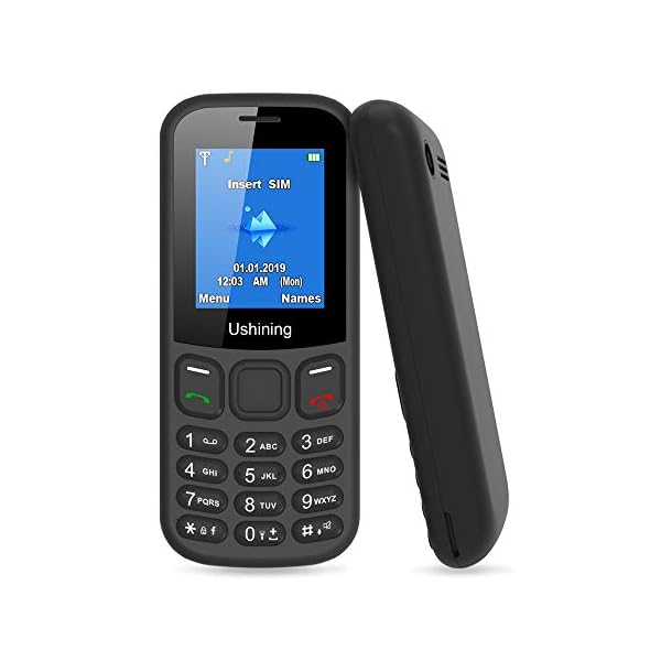 Ukuu U180 Tastenhandy Ohne Vertrag 1,8 Zoll Senioren Handy mit Taschenlampe Mobiltelefon schwarz [Deutsch]