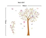 HALLOBO® Wandtattoo XXXL Eulenbaum Baum Eulen Eule Vogel Wandaufkleber Wandsticker Kinderzimmer Kinder baby - 4