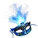 Produktbild TIREOW Maske, Damen LED Maskerade Maske Halloween Kostüme Venezianischen Partei Maske (Blau)