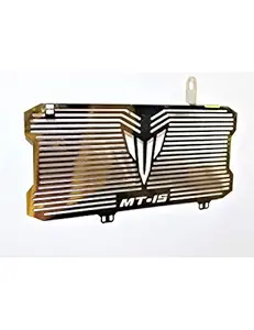 VKTC MT 15 Radiator Grill Guard Dash Bike Radiator Guard Golden (YAM-AHA) Trixy_mt15