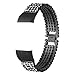 Produktbild Knowin Uhrenarmband Ersatz Edelstahl Armbänder Uhrenarmband WristStrap Für Fitbit Charge 2 Uhrenarmbänder Faltschließe Uhr Armband Smart Watch Wrist Strap Band Diamond X Kettenkreuzriemen