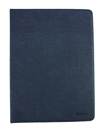 Emartbuy® Archos 101c Copper 10.1 Zoll Tablet Universal ( 9 – 10 Zoll ) Dark Blau Premium PU Leder Multi Angle Exekutive Folio Geldbörse Hülle Grey Innenraum mit Kartensteckplätze + Eingabestift - 2