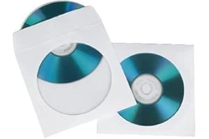 ‎HAMA Hama CD/DVD Papier-Schutzhüllen, Weiß, 100er-Pack