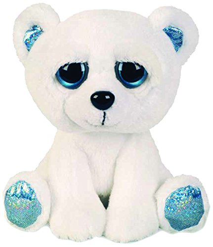 Suki Gifts Lil Peepers Fun Icicle Polar Bear Plush Toy with Blue Sparkle Accents, Small