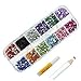 Ardisle 3000 Pcs Nail Art Rhinestone 2Mm Round Diamante Gems - 12 Colours + Picker Tool
