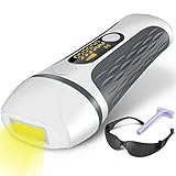 IPL Hair Removal System for Women, Laser Hair Remover Machines for Face Permanent 999,900 Flashes Painless Device Permanent and Painless Remove Unwanted Facial Armpit Bikiniline Leg Body Hair Home Use