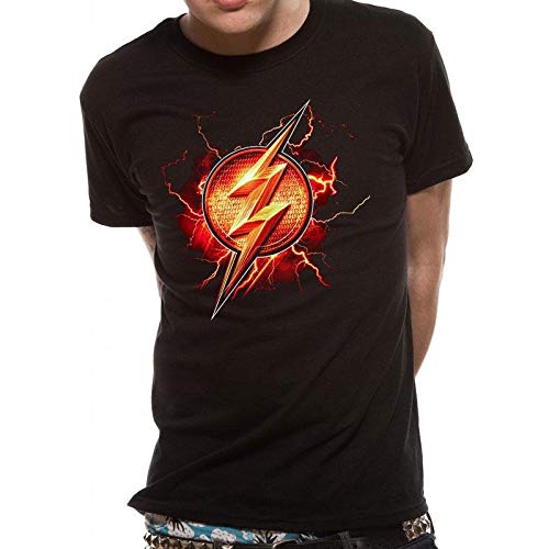 Preisvergleich Produktbild T-Shirt (Unisex-S) Flash Symbol (Black)