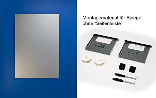 Bricode Süd Wandspiegel Badspiegel verschiedene Größen ohne Beleuchtung. Rahmenlose moderner Spiegel, Badezimmerspiegel ohne Licht (o) 75cm x 50cm : ohne Seitenleisten) - 3