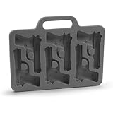Sonline Moule a glace de forme de pistolet en silicone Noir