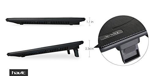 HAVIT Laptop K  hler Cooling Pad Lap  K  hlmatte f  r 15 6-17 Zoll Notebook  Laptop  3 Ventilatoren   F2056 