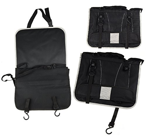 Auto Rücksitz Organizer & Kinder Spielzeug Storage & Sitzrückenprotektor, Mehrzweck und Umweltfreundlich Material Auto-Organisator / Leicht zu Berühren und Bekommen, Was Sie Wollen / Must Haben für Baby Reise Zubehör - 7