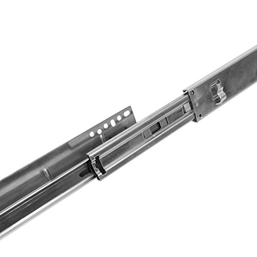 Homelux Teleskopschublade Küchenschublade Schlafzimmerschublade Verchromt für Schrankbreite 40 cm - 6