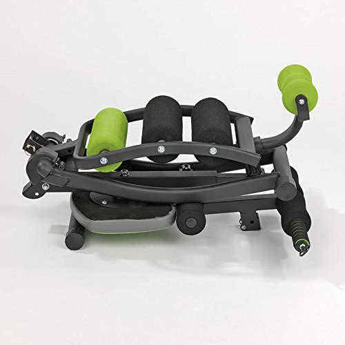 VITALmaxx 00162 Swingmaxx Fitnesstrainer 6 in 1 | Trainiert Bauchmuskeln, Rücken, Bizeps, Trizeps & Schultern | Platzsparend Verstaubar | Schwarz-Grün - 3