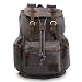 Produktbild Canvas Rucksack Herren Damen Vintage Rucksack Segeltuch Leder Gross für 14-15.6 Zoll Laptop Uni Arbeit Campus Student Reisen mit Laptopfach (Grau)