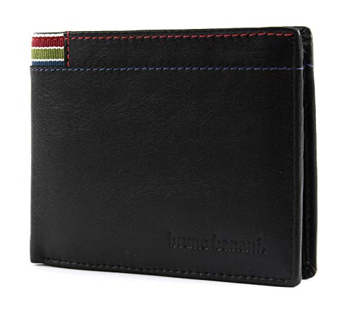 Preisvergleich Produktbild bruno banani Herren Geldbörse Portemonnaie Geldbeutel Scheintasche Schwarz 7354