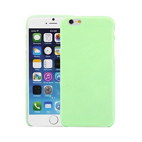 iPhone 6 Funda de movil - SODIAL R 3 piezas iPhone 6 0 3MM Ultra fino delgado Mate Duro Corteza Claro Funda Cubierta Verde