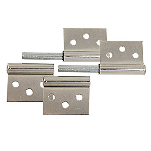 2 rechteckig Leaf 7,4 cm Tür Gates Flagge Scharniere aus Metall