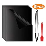 【Multiusos 】：Nuestras esteras de parrilla podrían cortarse más pequeñas. Funciona con cualquier tipo de barbacoa - Para barbacoa, freír, cocinar, hornear y así sucesivamente. BBQ grill mat puede utilizar para parrilla de carbón, horno eléctrico, horno, microondas.