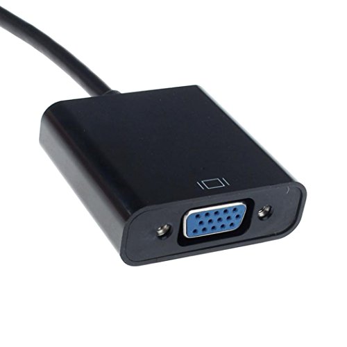 Switchali HDMI auf VGA Konverter Adapter mit Audio USB Kabel Stecker 1080P für PC (Schwarz) - 3