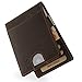 Produktbild WEST - Geldbörse mit Geldklammer I Kreditkartenetui Herren (Braun) Echtleder Portmonee Vintage Münzfach Kreditkartenhalter Brieftasche Portemonnaie Geldbeutel Slim-Wallet Kartenbörse mit RFID