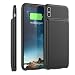 Produktbild TOTOOSE iPhone XS Max Akku Hülle, Powerbank Hülle, 5000mAh Ladegerät Zusatzakku Hülle Externer Auflade Akkupack Schutzhülle für iPhone XS Max(Black)