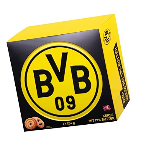 Borussia Dortmund Kekse Boîte de Biscuits à Beurre dans Un Beau BVB 09 - Marque-Page Plus I Love Dortmund