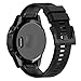 Produktbild 220MM ersatzband armband Uhrenarmband bracelet fitnessarmband für Garmin Fenix 5 plus GPS-Uhr, Ersatz-Silikagel-weiches Band-schnelles Installations-Band-Bügel für Garmin Fenix 5 plus GPS-Uhr Watch (Schwarz)