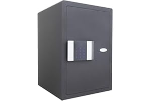 Rottner cassaforte a mobile per hotel Prestige 500, in acciaio, con serratura elettronica e pannello touch (codice master), apertura di emergenza meccanica, illuminazione interna, di colore nero.