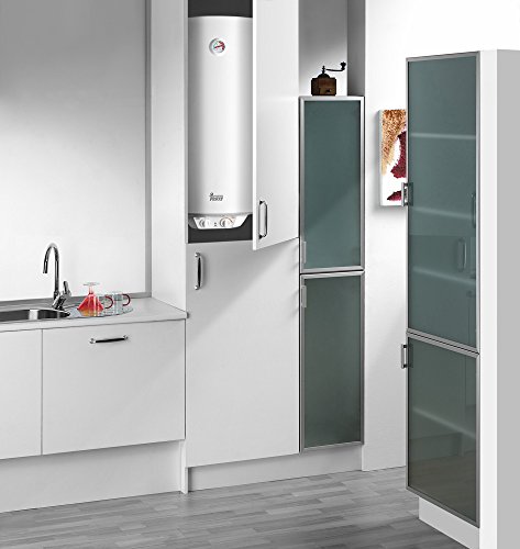 Teka - Termo Electrico Ewh100, 100L, Blanco, 450X886, Tanque Esmaltado, Resistencia Ceramica, Termostato Temperatura 30-75º, 1500W