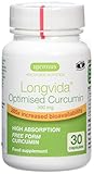 Longvida Optimised Curcumin, 285x increased bioavailability, 500 mg, 30 capsules
