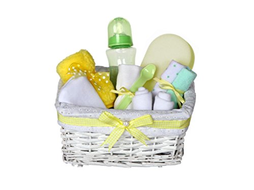 Grace Neutral Baby Gift Basket / Yellow Baby Hamper / Neutra Baby Shower Gift / New Arrival Gift Ideas / FAST DISPATCH