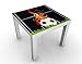 Produktbild Apalis Kindertisch No.EG5 Football on Fire - Tisch Schwarz, Tischfarbe: Weiss, Größe: 55 x 55 x 45cm