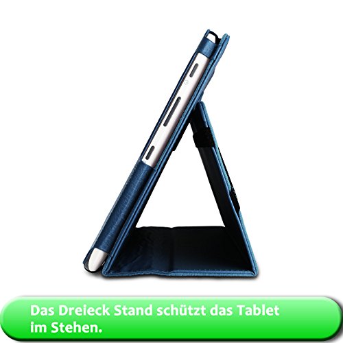 Infiland Acer Aspire Switch 10 E Pro7 SW3-013 Hülle Case -Slim Fit Folio PU-lederne dünne Kunstleder Schutzhülle Cover Tasche für Acer Aspire Switch 10 E (10,1 Zoll) Notebook (mit Auto Schlaf / Wach Funktion, Tablet und Tastatur sind nicht entgehaltet)(Dunkleblau) - 7